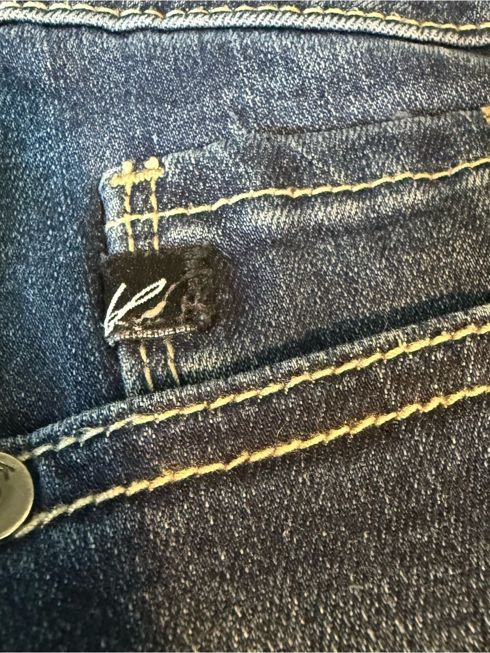 KANCAN Low Rise Ankle Skinny Jeans Frayed Hem Zipper Detail Stretch Size 25 - Picture 4 of 14